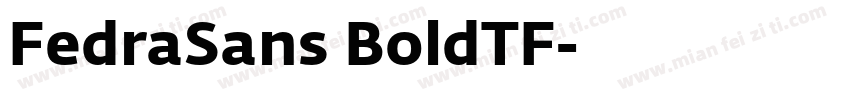FedraSans BoldTF字体转换